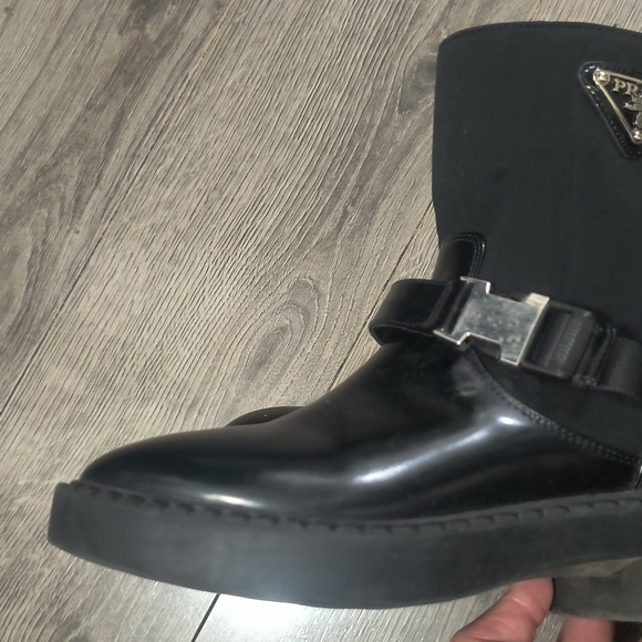 Prada Black Ankle Boots Size 35 - Picture 2 of 3